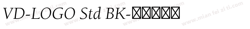 VD-LOGO Std BK字体转换